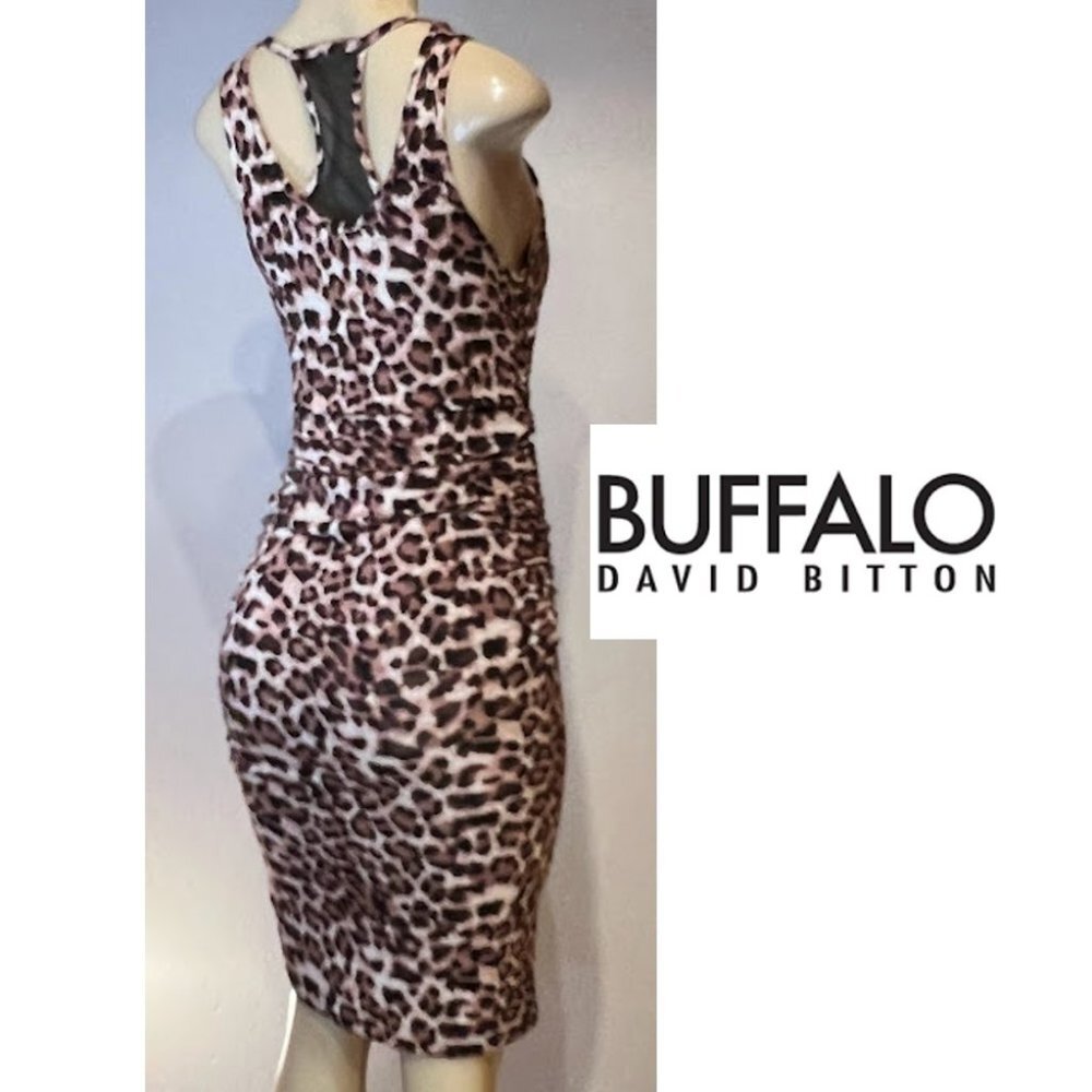 NWT Buffalo Leopard Print t-Back Sleeveless Dress Size Medium